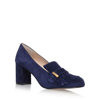 Blue 'Triss' high heel loafers